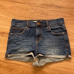 Garage retro high waisted denim shorts